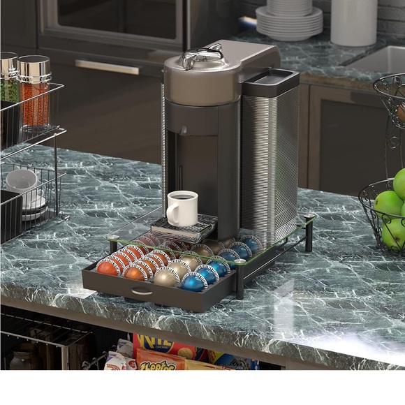 Black Coffee Pod Storage Drawer - Picture 3 of 7